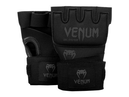 Gelové rukavice Venum Kontact Quick wraps černá/černá