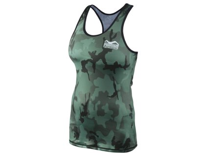 Top tréninkový Phantom Athletics WMN camo zelená