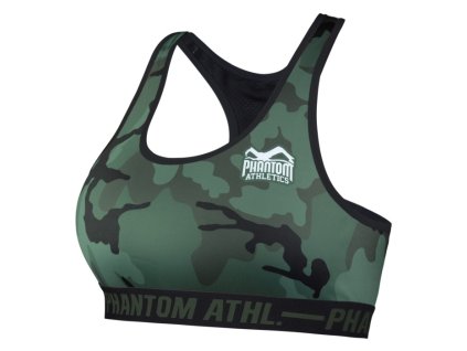 Podprsenka Phantom Athletics camo zelená