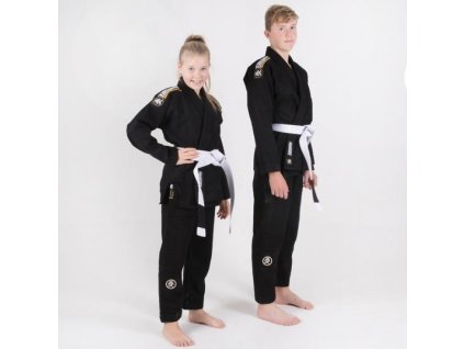Kimono Tatami Fightwear kids Nova Absolute Gi černé + bílý pásek ZDARMA