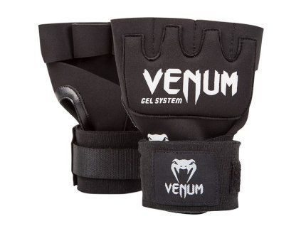 Gelové rukavice Venum Kontact Quick wraps černá/bílá