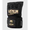 Gelové rukavice Venum Kontact Quick wraps černá/zlatá