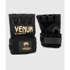 Gelové rukavice Venum Kontact Quick wraps černá/zlatá