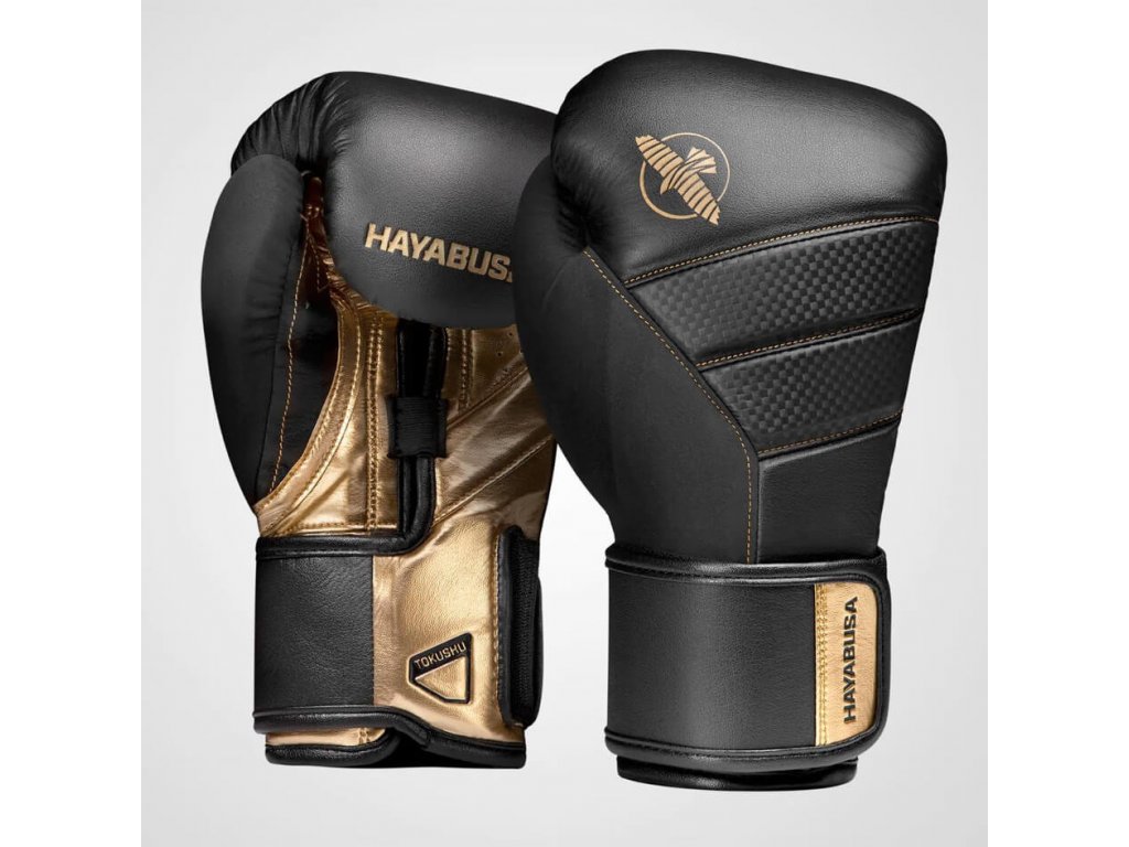 Hayabusa Boxerské rukavice HAYABUSA "T3", čierna/zlatá