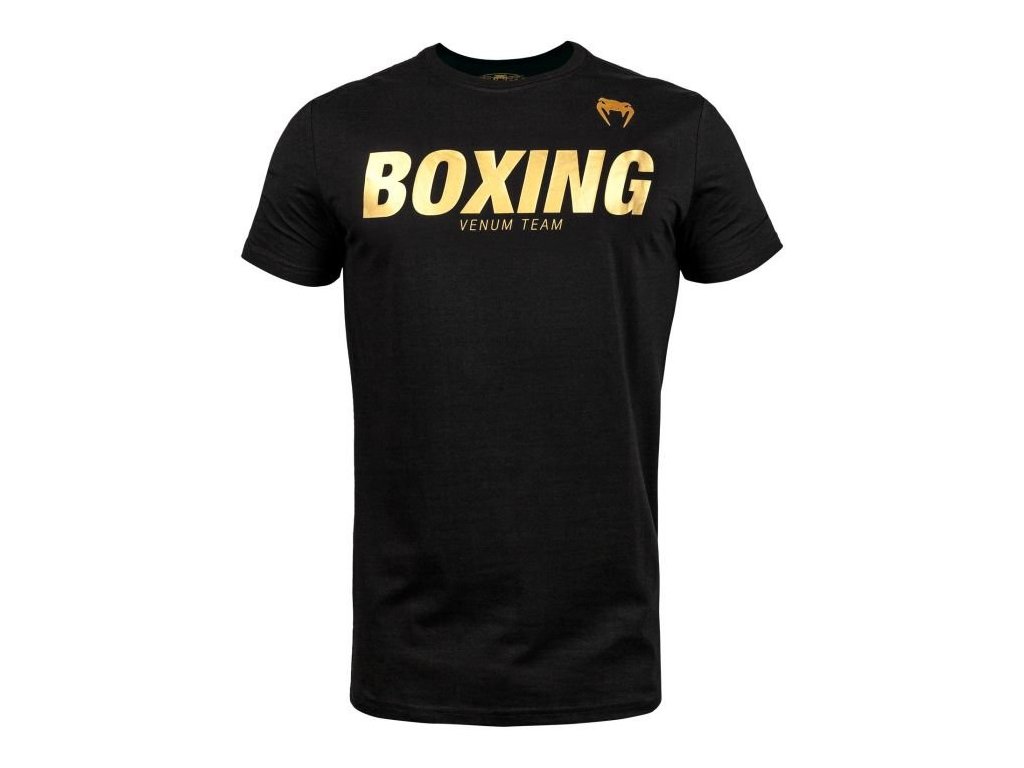 Venum Tričko "Boxing VT", čierna/zlatá