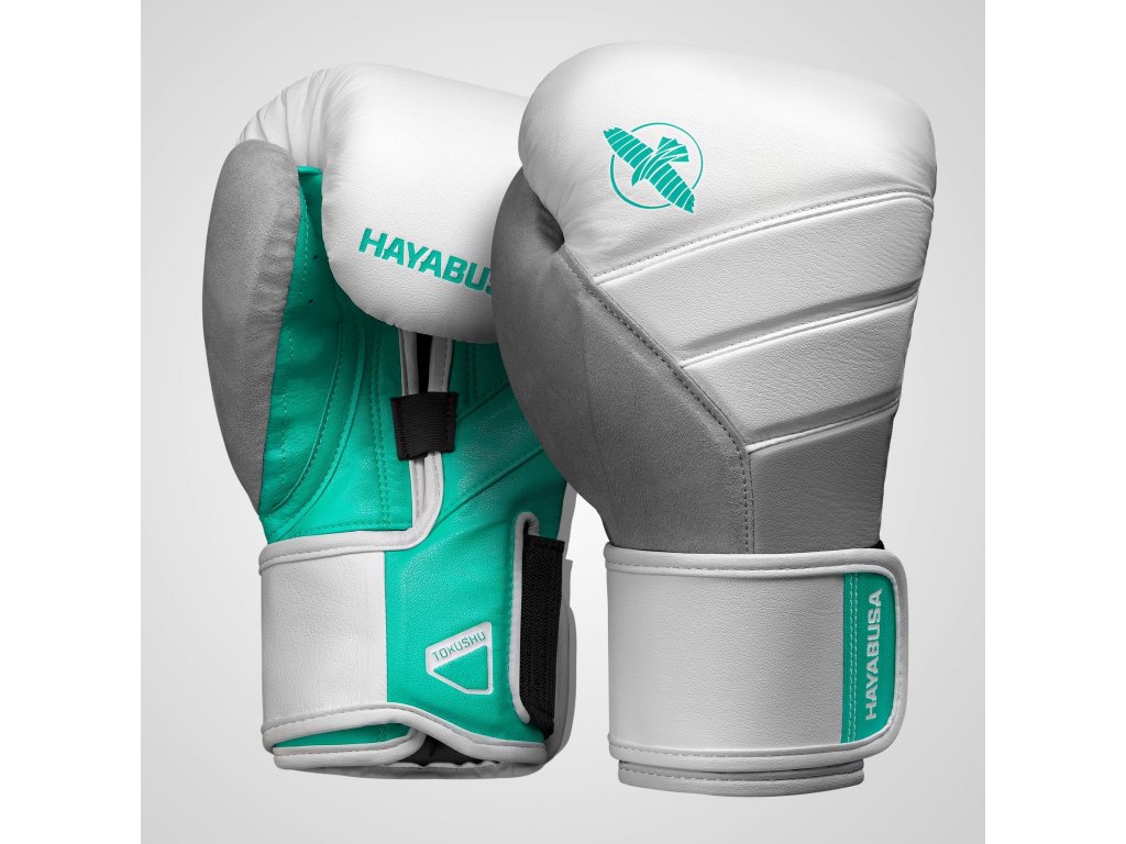 Hayabusa Boxerské rukavice "T3", biela/zelená