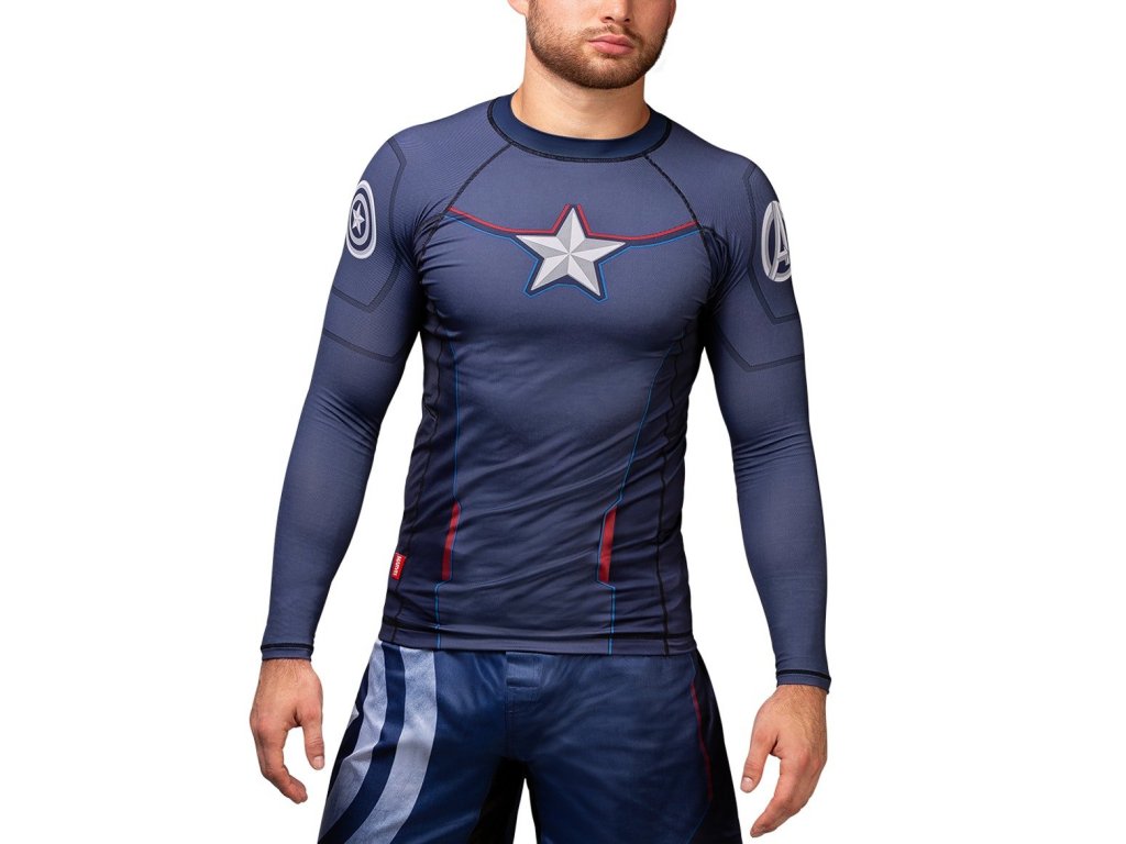 Hayabusa Captain America Long Sleeve Rash Guard