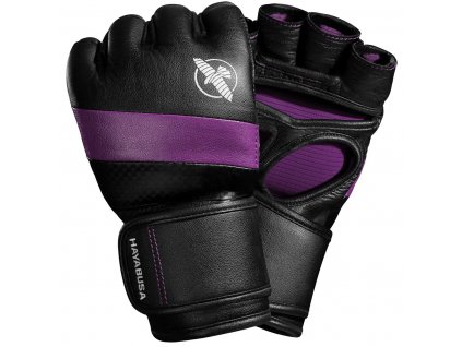 Hayabusa MMA rukavice "T3 MMA" 4oz, čierno/fialová