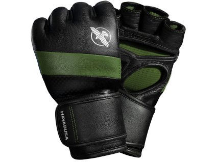 Hayabusa MMA rukavice "T3 MMA" 4oz, čierno/zelená