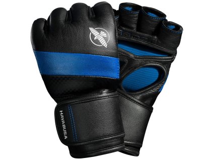 Hayabusa MMA rukavice "T3 MMA" 4oz, čierno/modrá