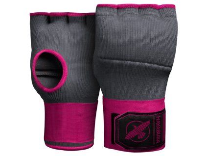Hayabusa Quick Gel Hand Wraps, gray/pink