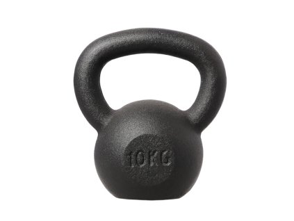 Liatinový kettlebell HMS KZG10 10 kg, čierny