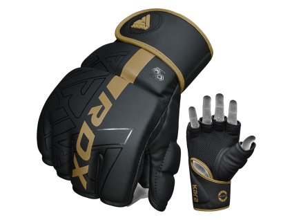 GRAPPLING GLOVES F6 MATTE GOLDEN-L (Veľkosť L)