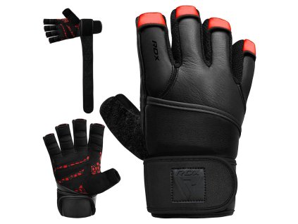 RUKAVICE DO TELOCVICE MICRO ČERVENO-ČIERNA PLUS (Veľkosť L+)