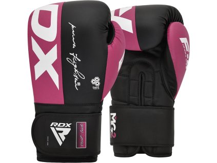 BOXERSKÉ RUKAVICE REX F4 RUŽOVÉ/ČIERNEJ FORMY (Oz 10oz)