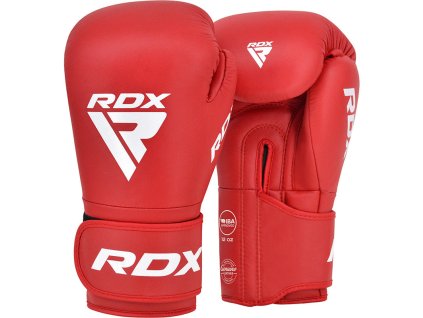 BOXING GLOVES LEATHER IBA APPROVED-1 RED-10OZ (Oz 10 OZ)