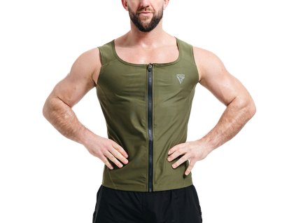 SWEAT VEST MENS M2 ARMY GREEN-2XL (Veľkosť 2XL)