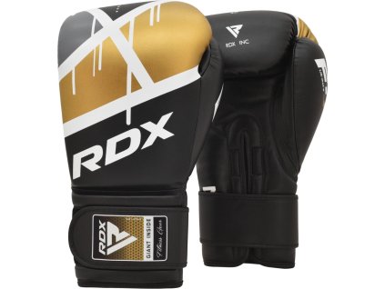 BOXING GLOVE BGR-F7 BLACK GOLDEN-10OZ (Oz 10oz)