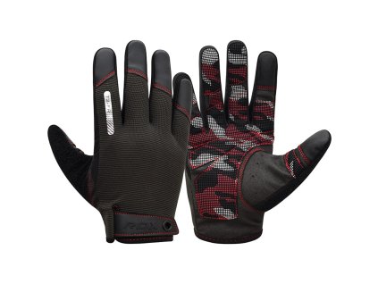 TRÉNINGOVÉ RUKAVICE DO POSILŇOVNE T2 PLNÉ ČERVENÉ (Veľkosť L)