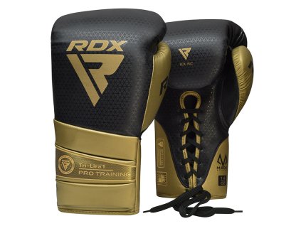 BOXING GLOVES MARK PRO TRAINING TRI LIRA 1 GOLDEN-10OZ (Oz 10OZ)