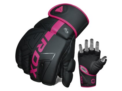 GRAPPLING GLOVES F6 MATTE PINK-L (Veľkosť L)