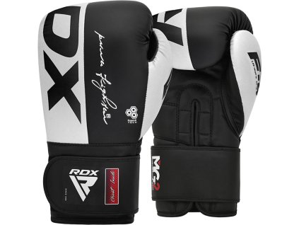BOXING GLOVES REX F4 WHITE/BLACK-10oz (Oz 10oz)