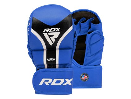 GRAPPLING GLOVES SHOOTER AURA PLUS T-17 BLUE/BLACK-L (Veľkosť L)