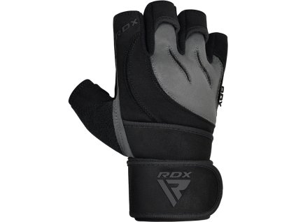 GYM GLOVE MICRO GRAY/BLACK PLUS-L (Veľkosť L)