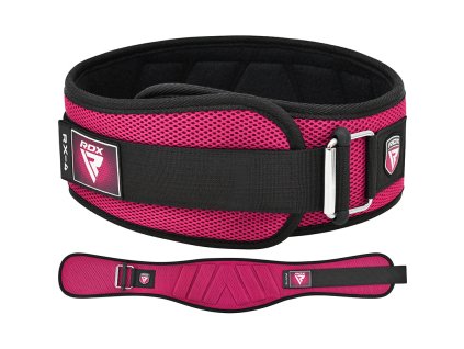 WEIGHT LIFTING BELT EVA CURVE RX4 PINK-L (Veľkosť L)