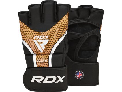 GRAPPLING GLOVES AURA PLUS T-17 BLACK GOLDEN-L (Veľkosť L)