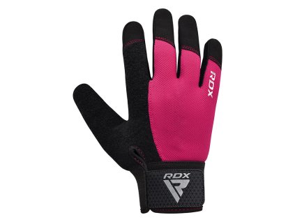 RUKAVICE NA VZPÍNANIE DO POSILŇOVNE W1 PLNÁ RUŽOVÁ PLUS (Veľkosť L)