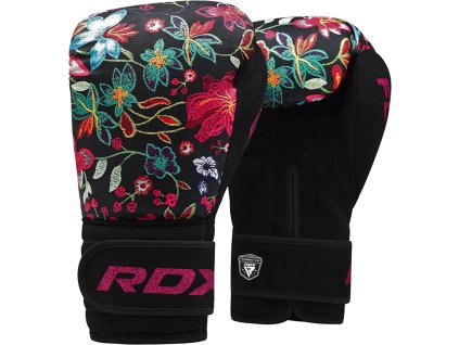 BOXERSKÉ RUKAVICE FL-3 KVETOVANÉ ČIERNA (Oz 10oz)