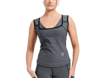 SWEAT VEST WOMEN'S W1 GREY-2XL (Veľkosť 2XL)