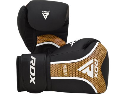 BOXING GLOVE AURA PLUS T-17 BLACK GOLDEN-10OZ (Oz 10OZ)