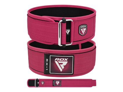 WEIGHT LIFTING STRAP BELT RX1 PINK-M (Veľkosť M)