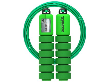 SKIPPING ROPE KIDS PLASTIC ABS GREEN-10FT (17583) (Veľkosť Standard Size)