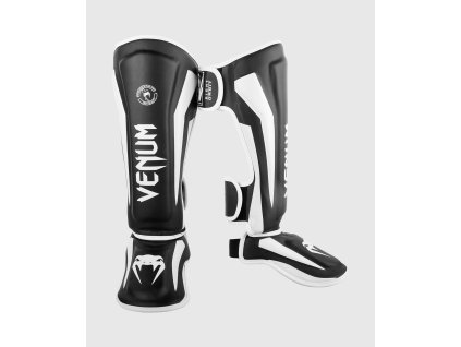 Venum Elite Standup Shinguards - Black/White (Variant M)