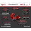 Opro Guards na zuby OPRO "Silver UFC", black/red