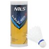 Biele bedmintonové loptičky NILS NL6113 LED 3ks