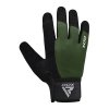 GYM WEIGHT LIFTING GLOVES W1 FULL ARMY GREEN PLUS-L (Veľkosť L)