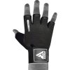 GYM TRAINING GLOVES T2 HALF BLACK-L (Veľkosť L)