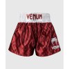 Šortky Venum Contender XT Muay Thai – Cherry Red/White (velikost XS)