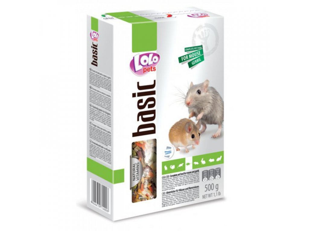LOLO BASIC kompletní krmivo pro myši 500g