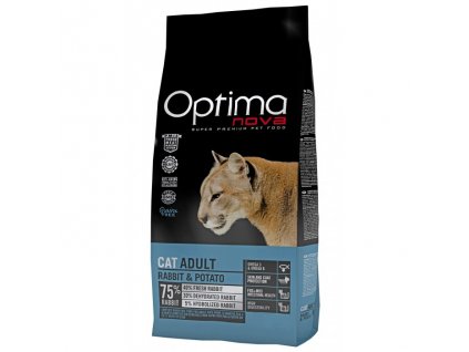 OPTIMAnova CAT RABBIT GRAIN FREE 8kg  + Dárek 2x masová kapsička ZDARMA