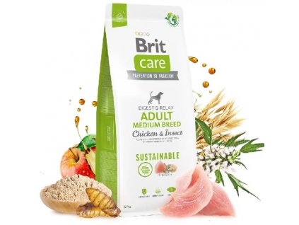 Brit Care Dog Sustainable Adult Medium Breed Chicken & Insect