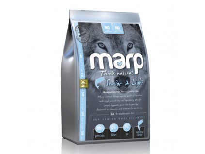 Marp Natural Senior and Light - s bílou rybou 2kg kvalitní holistické krmivo pro psy