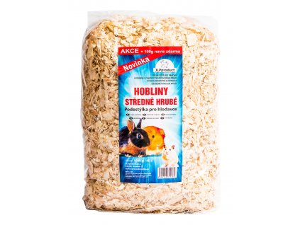 Hoblinová středně hrubá podestýlka 40l/1kg