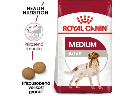 ROYAL CANIN Medium Adult granule pro dospělé střední psy  granule pro dospělé střední psy