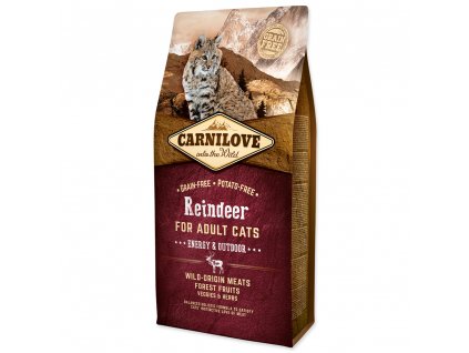 CARNILOVE Reindeer Adult Cats Energy and Outdoor (6kg)