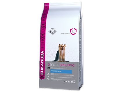 Eukanuba Dog Breed N. Yorkshire Terrier 2kg  + Dárek 2x masová kapsička 100g